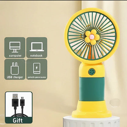 Mini USB Rechargeable Portable Fan – Handheld Cooling Fan for Home, Office & Travel