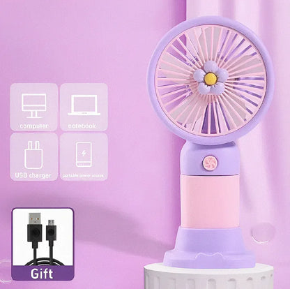 Mini USB Rechargeable Portable Fan – Handheld Cooling Fan for Home, Office & Travel