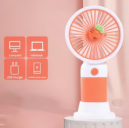 Mini USB Rechargeable Portable Fan – Handheld Cooling Fan for Home, Office & Travel