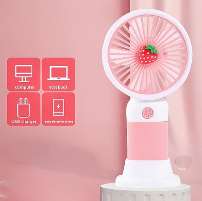 Mini USB Rechargeable Portable Fan – Handheld Cooling Fan for Home, Office & Travel